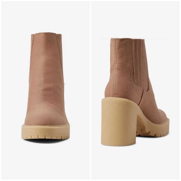 NWT! Dolce Vita Caster Boots in Cafe Canvas Size 6.5 - Picture 3 of 6